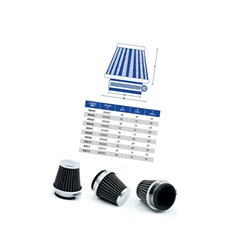 Filtr powietrza stożkowy chromowany (42x74x62mm) MIW | M5003