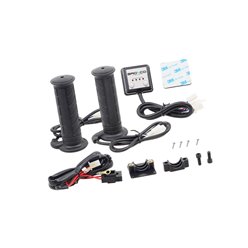 Manetki podgrzewane motocyklowe (Śr. 22/25mm, Dł. 134mm) z 4-stopniową regulacją 12A/35W BRONCO | MC-08951-1