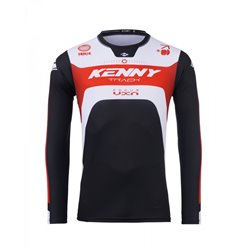 Koszulka Cross/Enduro Kenny Racing Track Focus Red Czarny/Biały / Czerwony XXXL | 251-3403011-5901