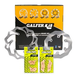Zestaw tarcze i klocki hamulcowe KTM, Husqvarna, Husaberg Przód i Tył Galfer | KG606WLL