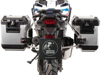 Stelaż kufrów bocznych Cutout + kufry Xplorer Honda CRF 1100 L AT / Adv 2024-2026 Hepco Becker | 6519544 00 22-00-40