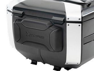 Kufer centralny Xcore 40 Smartrack czarny z srebrną blendą Hepco & Becker | 610297 00 00