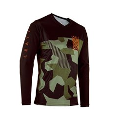Koszulka rowerowa dziecięca MTB Gravity 4.0 Junior Camo M (130-140 cm) Leatt | 5023040401