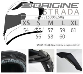 Kask ORIGINE STRADA FEARLESS black matt M