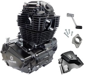Silnik Moretti pionowy 250cc 6-biegowy manual czarny