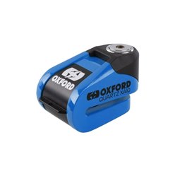 Blokada tarczy hamulcowej z alarmem Quartz XA10 trzpień 10mm, kolor niebieski Oxford | LK910
