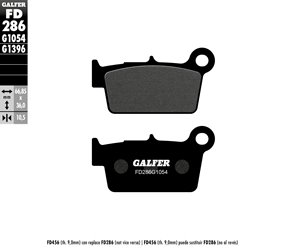 Klocki hamulcowe KH367 Półmetaliczne Galfer | FD286G1054