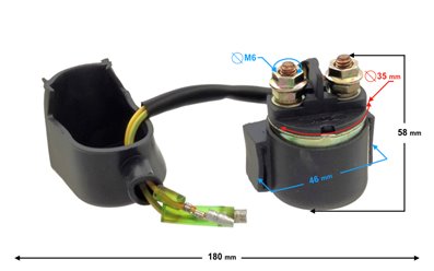 Przekaźnik rozrusznika Motorower Kable Guma