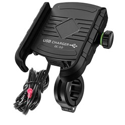 Uchwyt motocyklowy na telefon R9-Metal z ładowarką USB QC 3.0 eXtremestyle | UCH000154