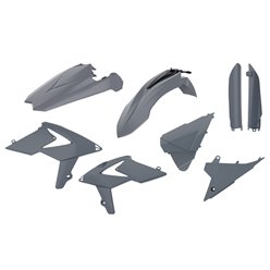 Komplet plastików Beta 2T/4T w zestawie osłony amortyzatorów szary Nardo Grey Polisport | 90862