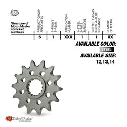 Zębatka przednia Honda CR 125R, CRF 250R/X (14T, ŁAŃC. 520) MOTO-MASTER | M610011114