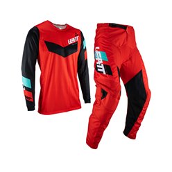 Zestaw Koszulka + Spodnie MOTO RIDE KIT 3.5 Red Czerwony/Czarny / Niebieski, XS Leatt | 5023032800