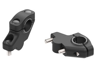 Podwyższenie kierownicy z przesunięciem 30 mm w górę, 21 mm w tył, czarne do KTM LC 4 400/620 1994 - 2001