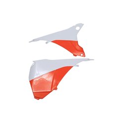 Osłony filtra powietrza KTM 125/500 EXC/EXCF Biało-Pomarańczowy Polisport | 8455200001