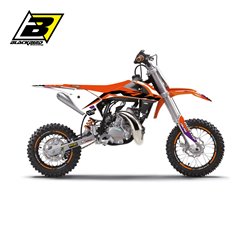 BLACKBIRD KOMPLET NAKLEJEK (OKLEIN) KTM SX 50 2016-2023 DREAM 5 KOLOR POMARAŃCZOWY BIAŁY CZARNY