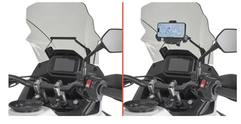 Poprzeczka Kappa do montażu uchwytów telefonów GPS Honda XL 750 Transalp | KFB1201