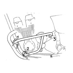 Gmole silnika Honda CB 750 F Sevenfifty 1992 - 2003 Hepco Becker | 501104 00 02