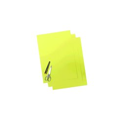 Komplet naklejek (oklein) (folia CRYSTALL 0,4 MM) 3 x arkusz 47x33cm, żółty fluo Blackbird | E5051/50