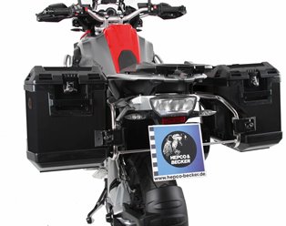 Stelaż kufrów bocznych + kufry boczne XplorerCutout-Träger + Xplorer Koffer BMW R 1200 GS LC 2013-2018 Hepco Becker | 651665 00 22-01-40