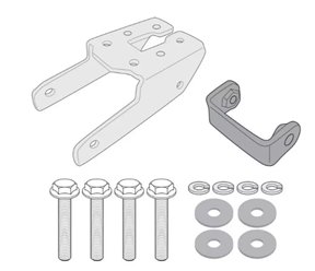 Adapter do zamontowania stelaża bocznego KLX4130 bez użycia stelaża centralnego Kappa | 4130KITK