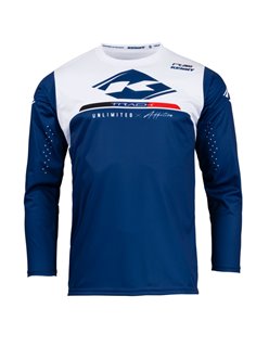 Koszulka Cross/Enduro Track Raw Navy Niebieski/Biały S Kenny Racing | 231-3403012-5420