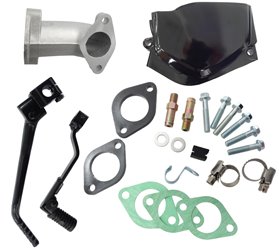 Silnik Moretti poziomy 1P60FMJ, 150cc 4T, 4-biegowy manual, czarny, z rozrusznikiem