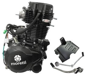 Silnik Moretti pionowy 167FMM, 250cc 4T, 5-biegowy manual czarny