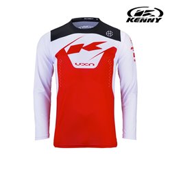 Koszulka rowerowa MTB Elite Red czerwony/biały / czarny XL Kenny Racing | 242-3004040-5701