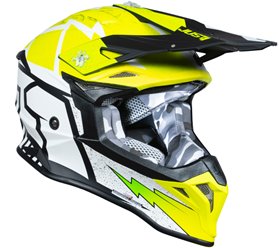 Kask JUST1 J39 POSEIDON black fluo yellow white matt L