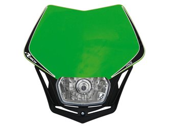Lampa przednia V-Face Zielony RACETECH | MASKVENR008