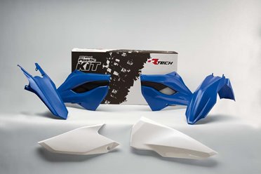 Komplet plastików Husaberg TE/FE 125/250/300/350/450 / 501 OEM Niebieski Biały RACETECH (RTECH) | KITHBG-OEM-400