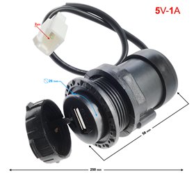 Gniazdo USB ENERGY 2.0 Skuter elektryczny