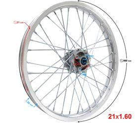 Felga przód 21-1.60 NXT 250 2021 250CC BARTON NXT 250 2021 -KAYO, APOLLO, DIABOLINI, XMOTOS