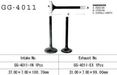 ZAWÓR WYDECHOWY KAWASAKI KLF/KVF 300 86-02 (1 NA POJAZD) (OEM: 12005-1005,12005-1275) (1SZT.) (Made in Japan) VESRAH