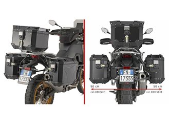 Stelaż kufrów bocznych MONOKEY CAM SIDE Kove 800 X PRO pod kufry KVG KVOYAGER ALU prawy KVGS33 wcięty Kappa | KLOS9651CAM