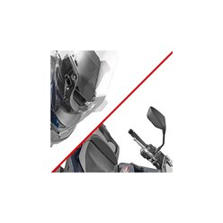 Szyba Honda NT 1100 60 x 49 cm przezroczysta Kappa | KD1214ST