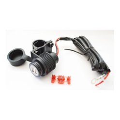 Gniazdo zapalniczki z dwoma gniazdami USB wodoodporne (EL) PSYCHIC | UP-01251