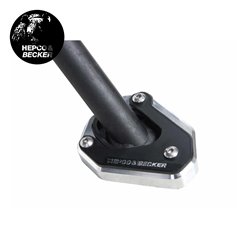 Poszerzenie stopki bocznej srebrno-czarne Kawasaki KLE 500/SE Hepco&Becker | 42112558 00 91
