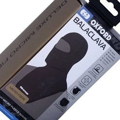 Kominiarka z mikrofibry z dużym otworem czarna uniwersalna Oxford | CA040