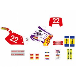 Komplet naklejek Honda CR 125R, CR 250R Replica Team Enduro FIM Honda Blackbird | E21V09