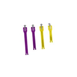 Zestaw pasków do butów Cross 4.5/5.5 FLEXLOCK Strap Kit Cool United, fioletowy/żółty Leatt | 3021200375