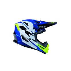 Kask Cross/Enduro Track Dziecięcy Graphic Speed Neon Blue Niebieski/Biały / Żółty M (49-50 cm) Kenny Racing | 261-0304020-5532