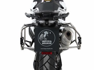 Stelaż kufrów bocznych Cutout + kufry Xplorer KTM 890 Adventure / R / Rally 2021-2022 Hepco & Becker