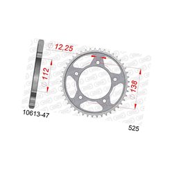 Zębatka tylna 47 Honda XL1000V Varadero ŁAŃC. 525 AFAM | 10613-47