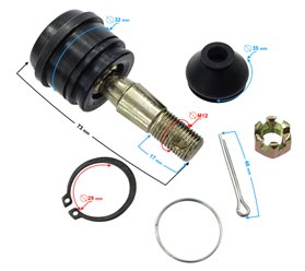 Końcówka drążka wahacza ATV 252