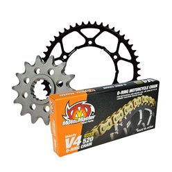 Zestaw napędowy kompletny KTM/Husqvarna/GASGAS 13/50/120 Łańcuch V4-520G O-ring złoty Moto-Master | MMKITKTM1