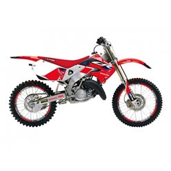 BLACKBIRD KOMPLET NAKLEJEK (OKLEIN) HONDA CR 125R 1998-1999, CR 250R 1997-1999 DREAM 5 KOLOR CZERWONY CZARNY