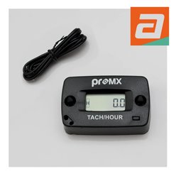 Licznik motogodzin indukcyjny z obrotomierzem resetowalny wodoodporny PR09 (EL) Promx