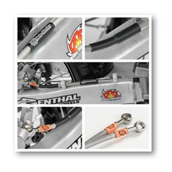 Przewód hamulcowy w stalowym oplocie tył Fantic XE/XEF, Yamaha YZ/YZF/WR/WRF 250/450 Moto-Master | M212015