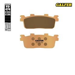 GALFER KLOCKI HAMULCOWE KH607 SPIEK METALICZNY (ZŁOTE) SCOOTER